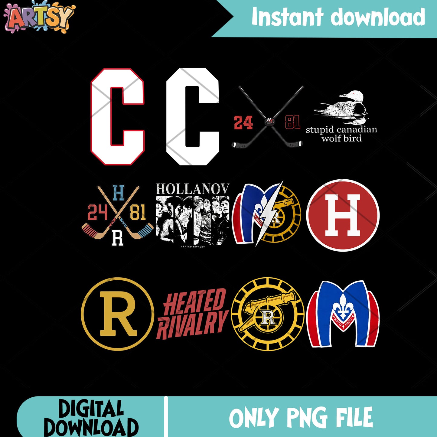 The hockey team rivalry png bundle, montreal voyageurs png, boston bears png