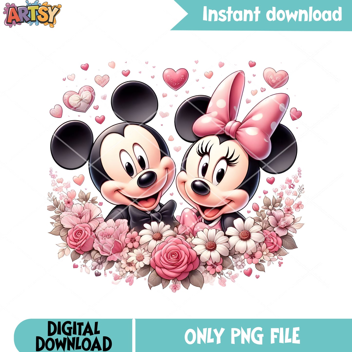 The mickey minnie wedding png, disney valentine png, minnie mouse png