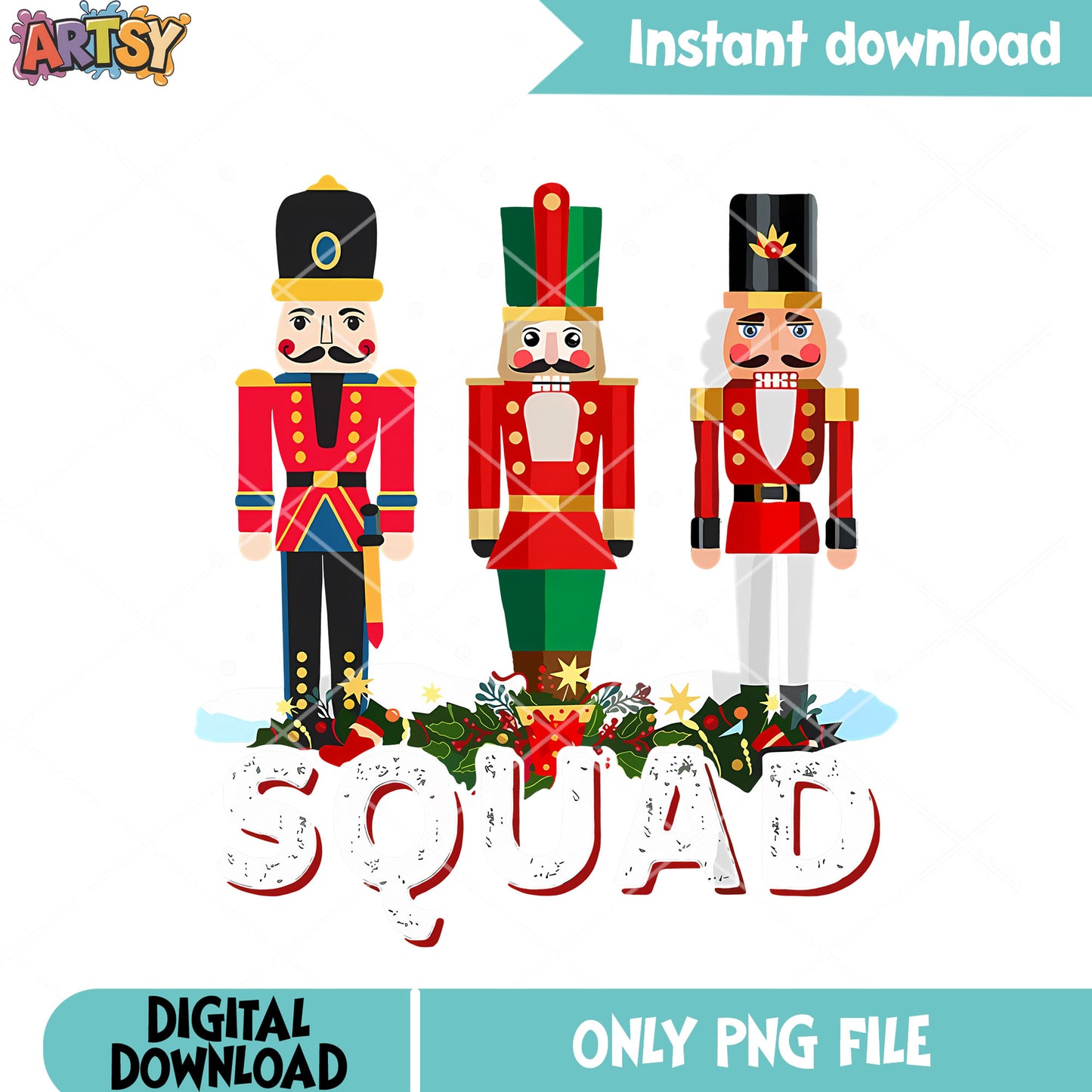 The snowy soldier christmas png, christmas vibes png, nutcracker png