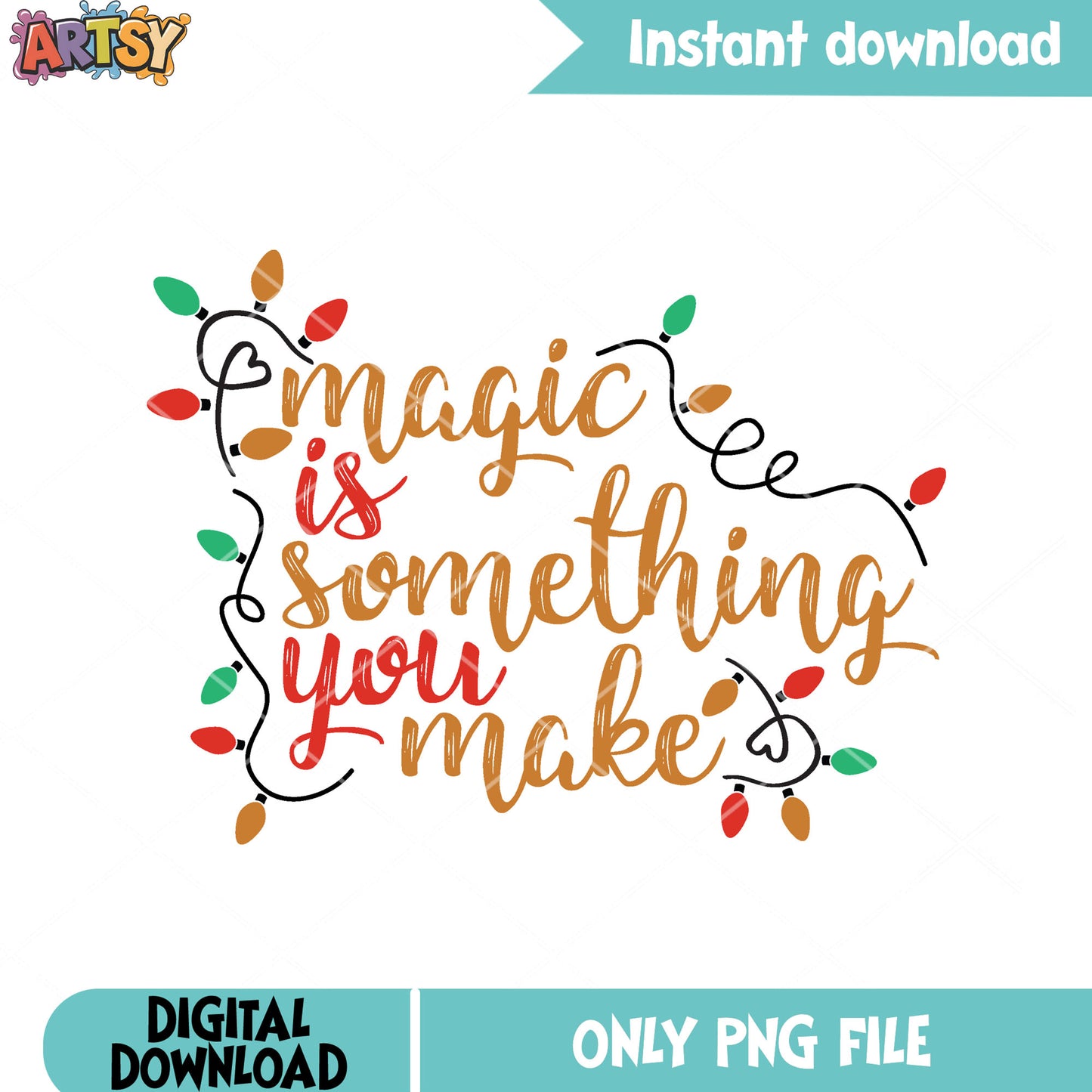 The xmas lights poster png, xmas decorations png, merry christmas png
