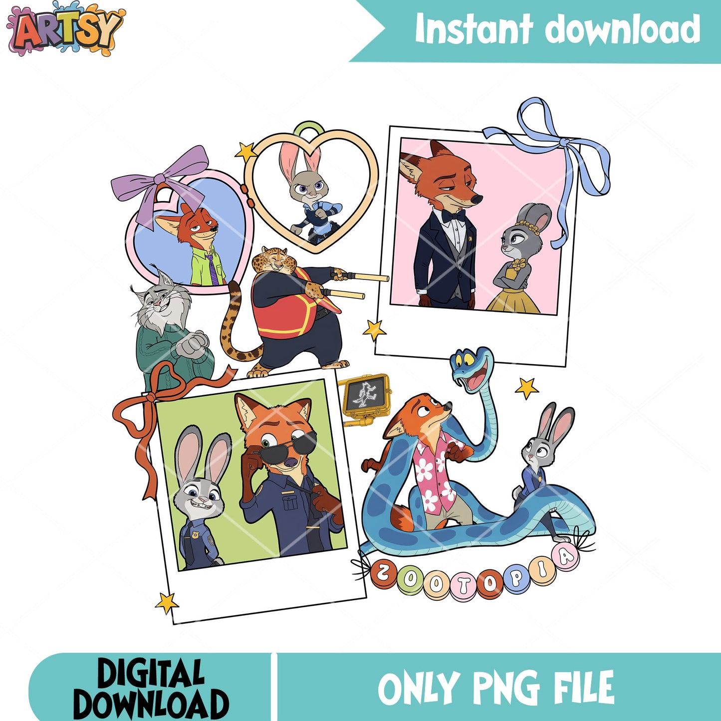 The zootopia beauty couple png, gary de snake png, zootopia 2 png