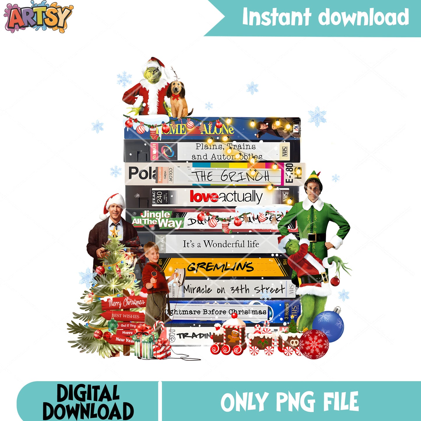 This is my christmas movie png, christmas tree png, gremlins png