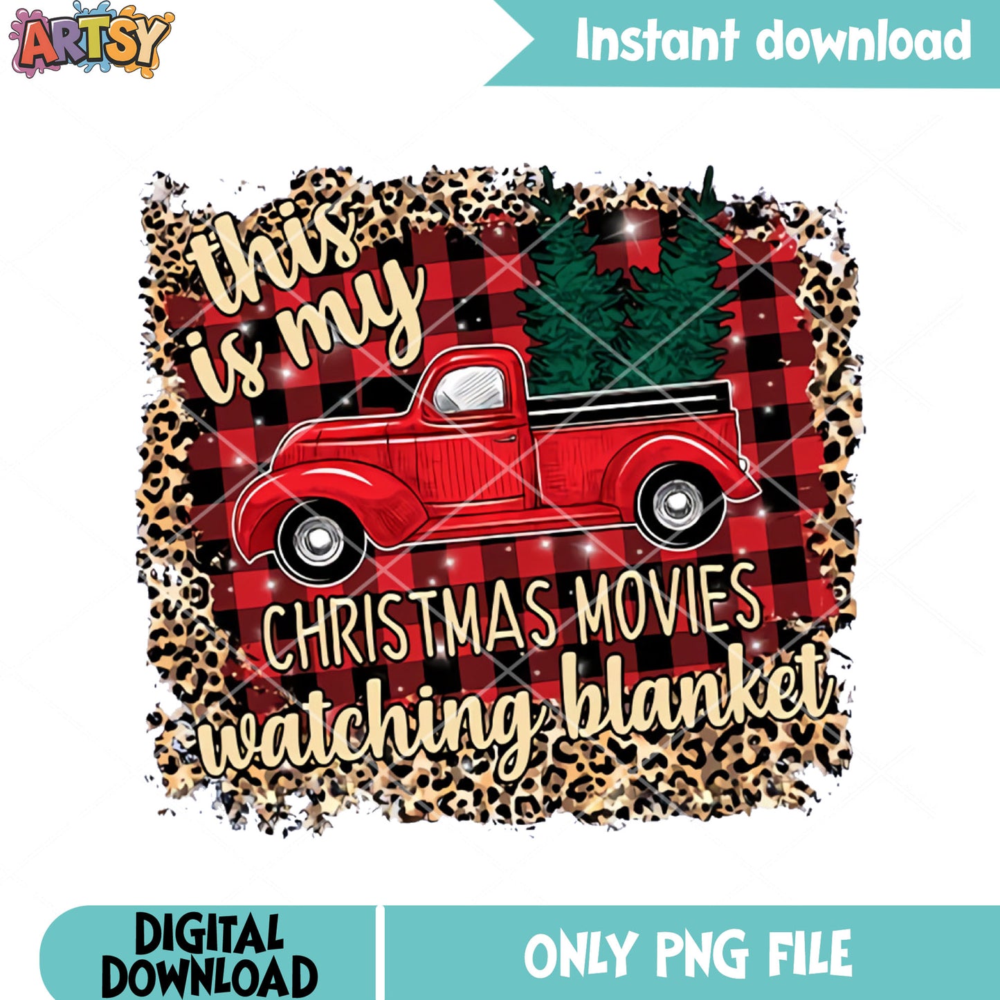 This is my christmas movie truck png, christmas gifts png, xmas png