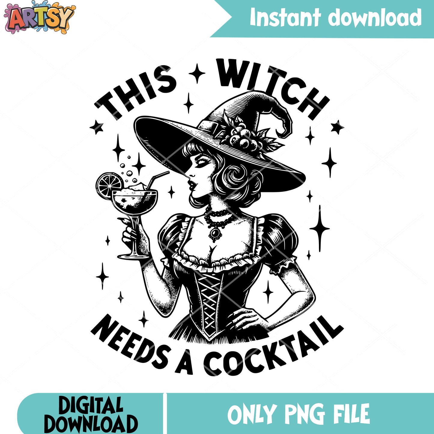 This wiitch needs a cocktail png, witch hat png, halloween scary png