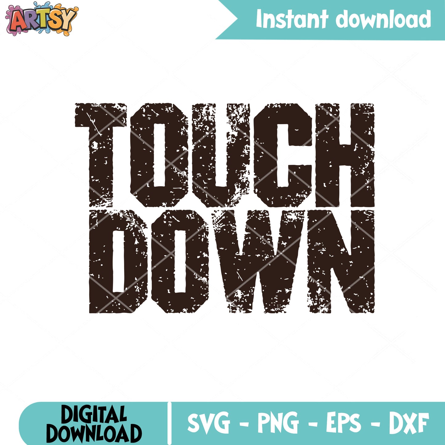 Touch down quotes svg, touch down football svg, retro football svg