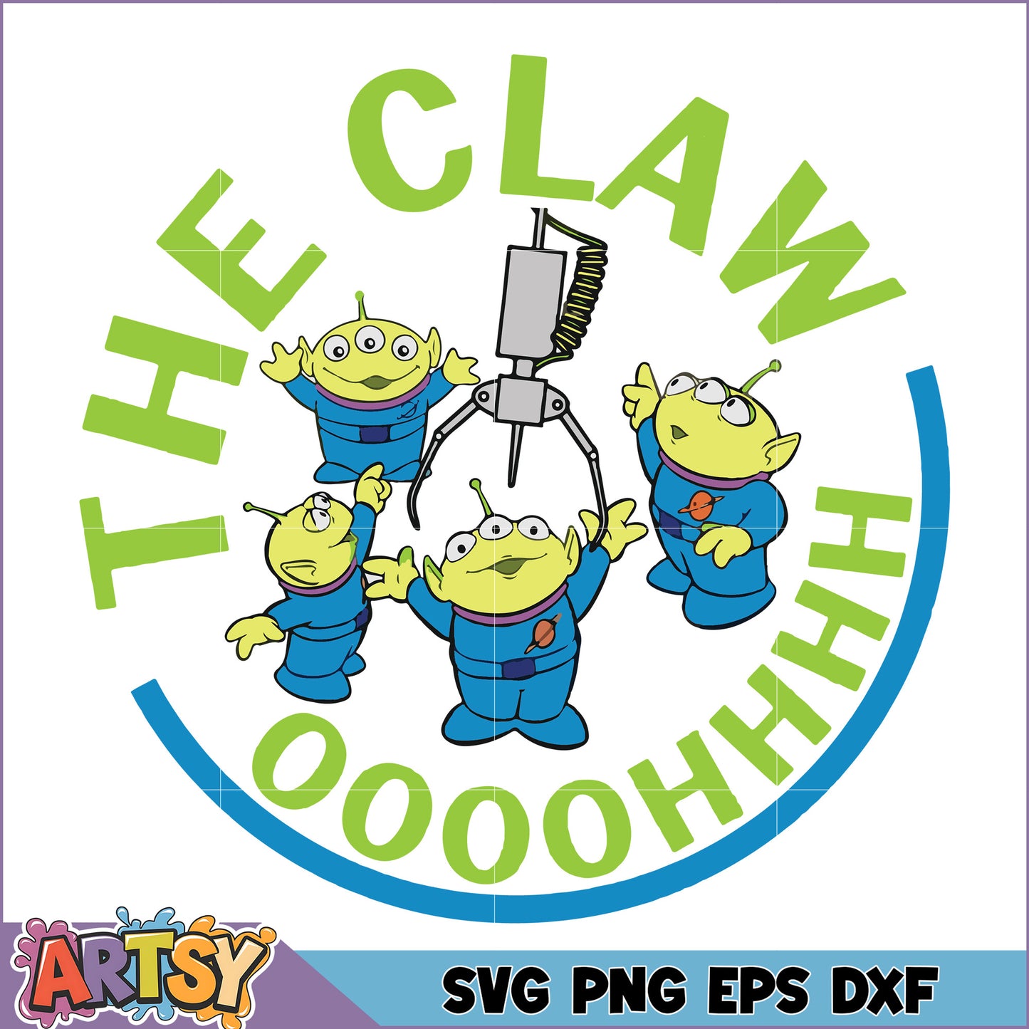 Toy Story Aliens Claw Machine SVG