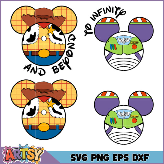 Toy Story Mickey Mouse SVG Bundle