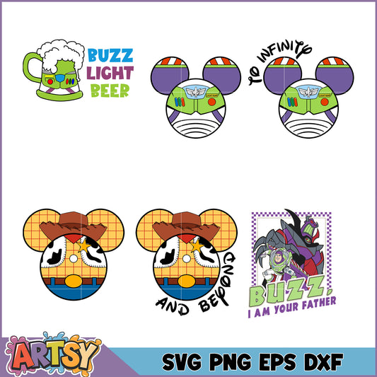 Toy Story SVG Bundle Ears & More