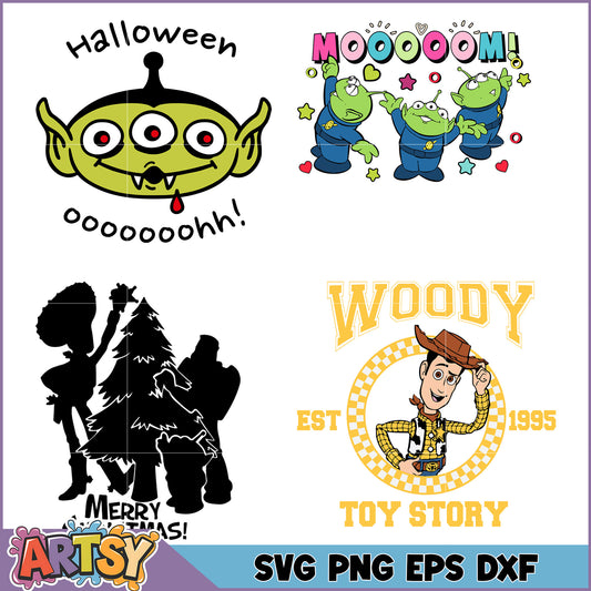 Toy Story & Aliens SVG Bundle