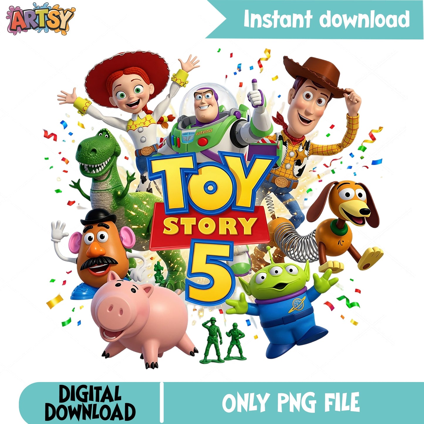 Toy Story 5 Characters Clipart PNG, Disney Pixar PNG, Woody Jessie PNG