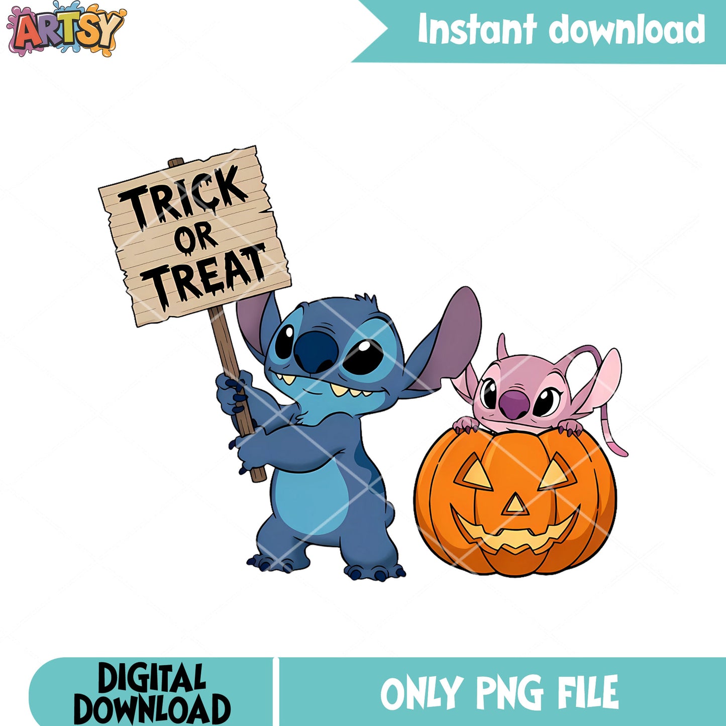 Trick or treat Stitch png, experiment 624 png, halloween costume png