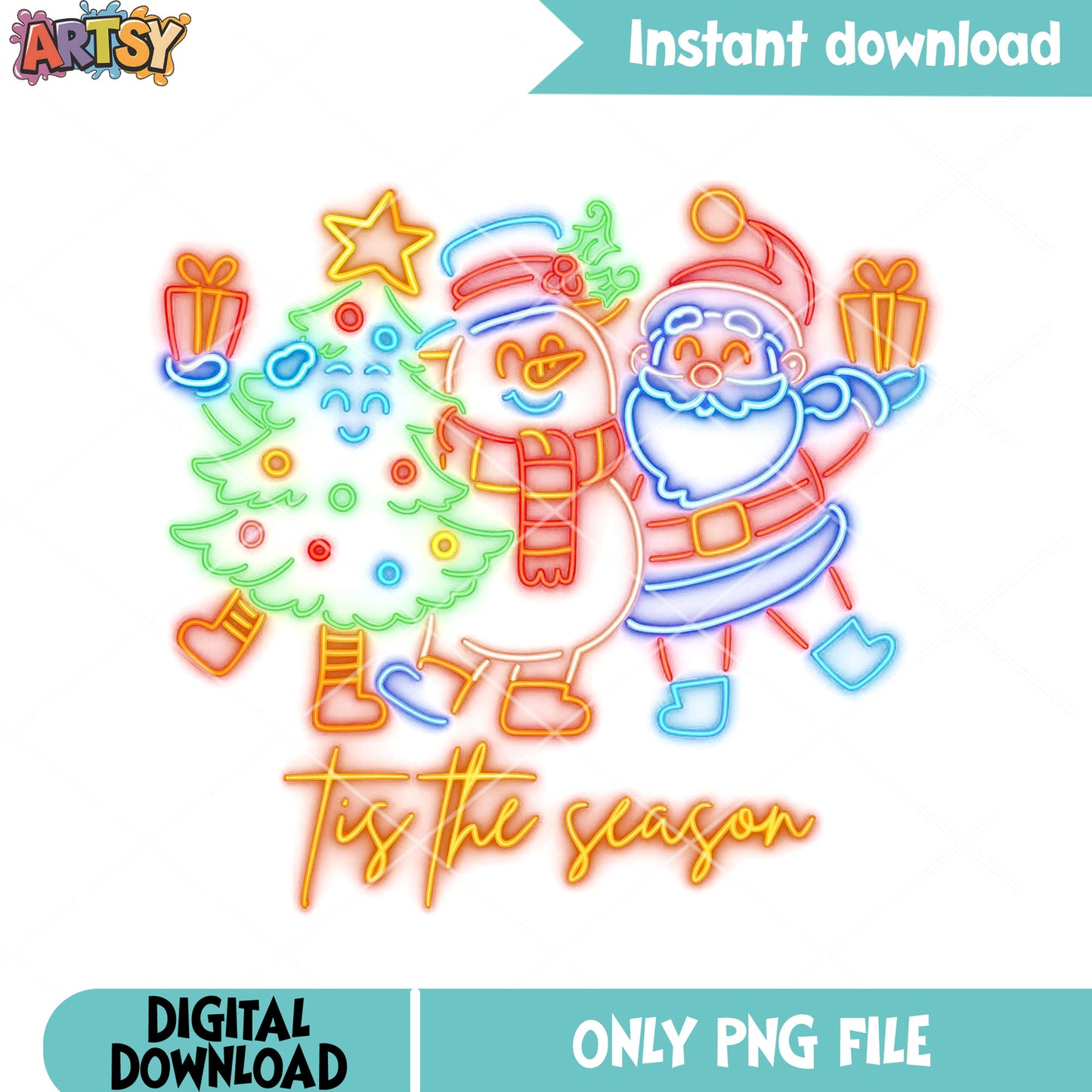 Trio christmas season png, christmas vibes png, christmas tree png