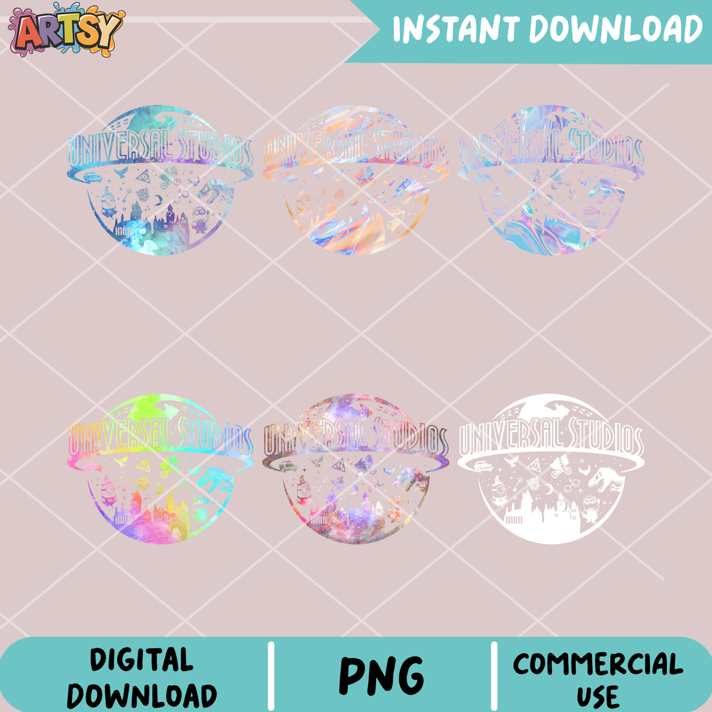 Universal studios world png bundle
