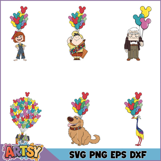 Up SVG Bundle PNG, EPS, DXF Files