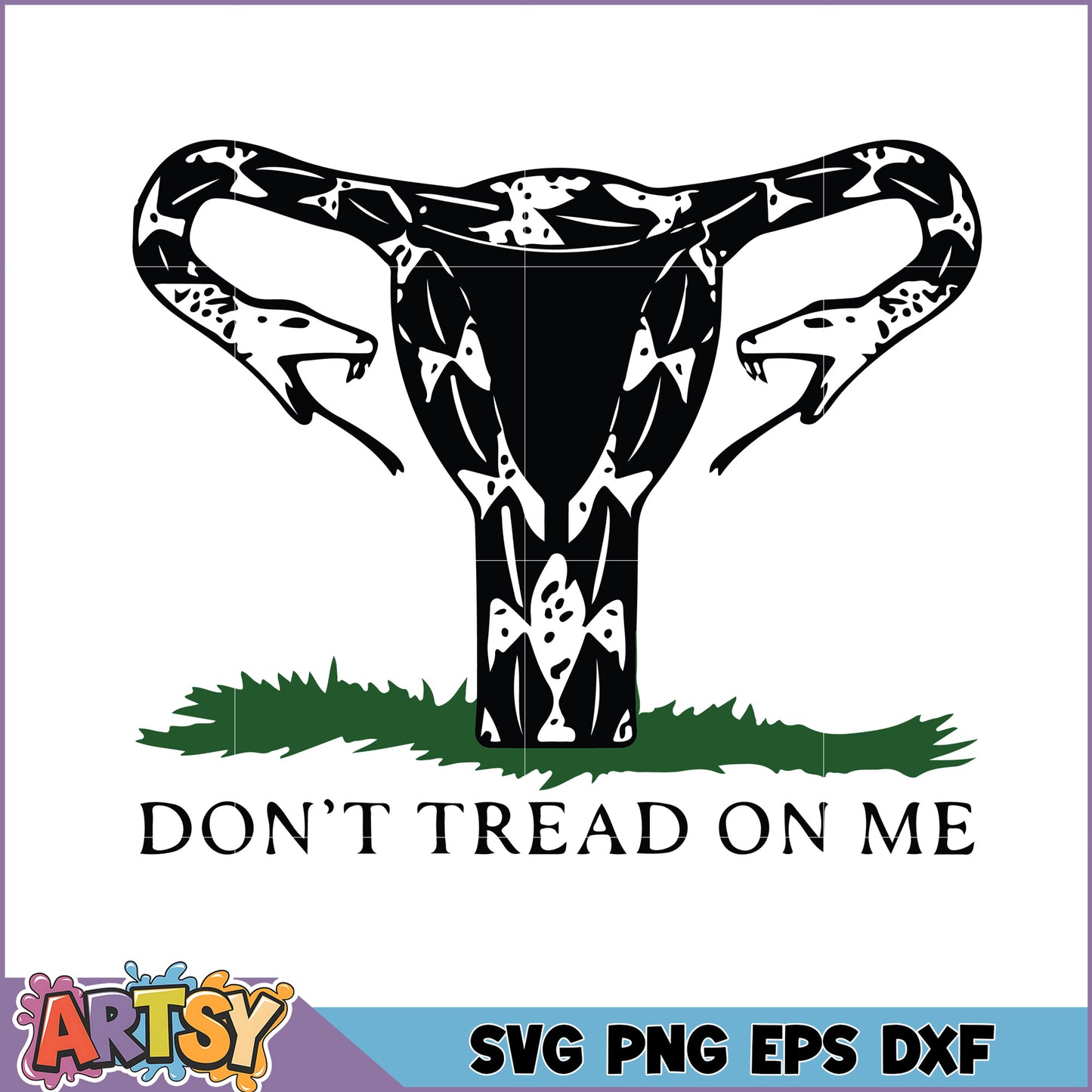 Uterus Snake SVG Cut File