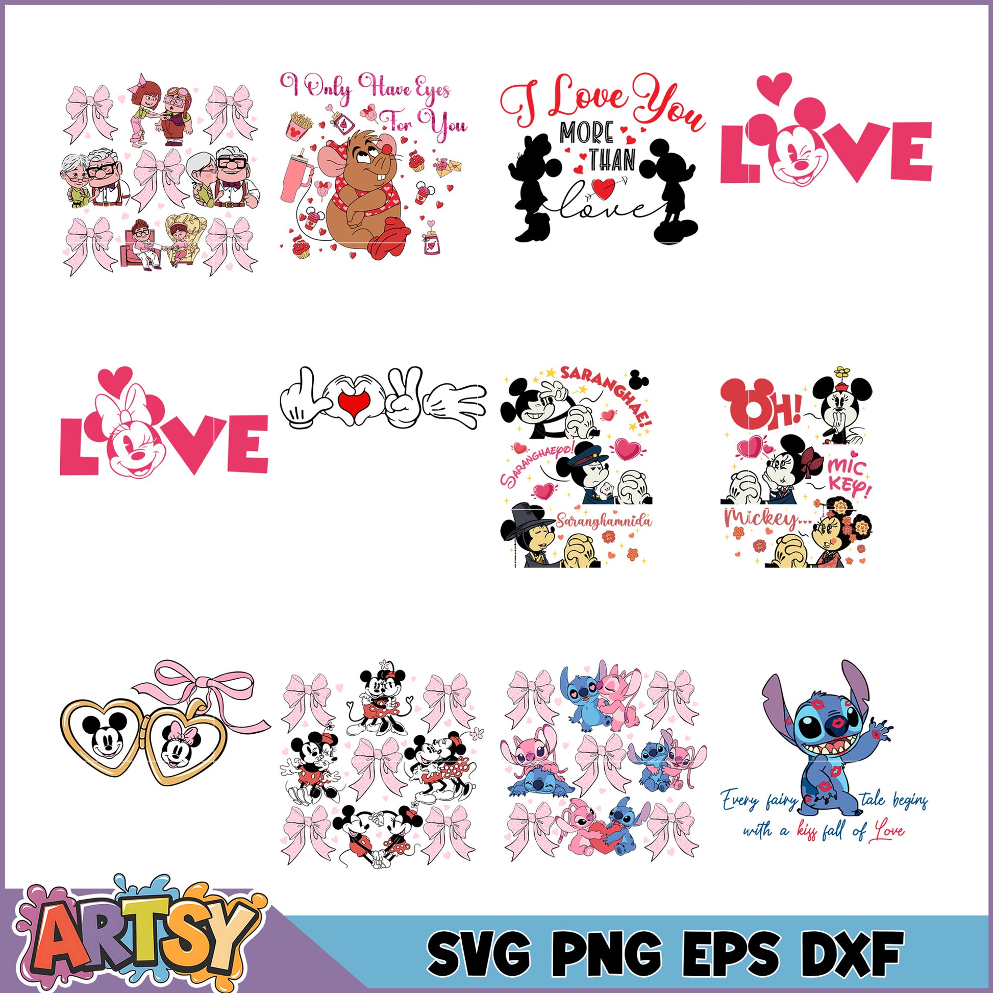 Valentine's SVG Bundle Disney & More