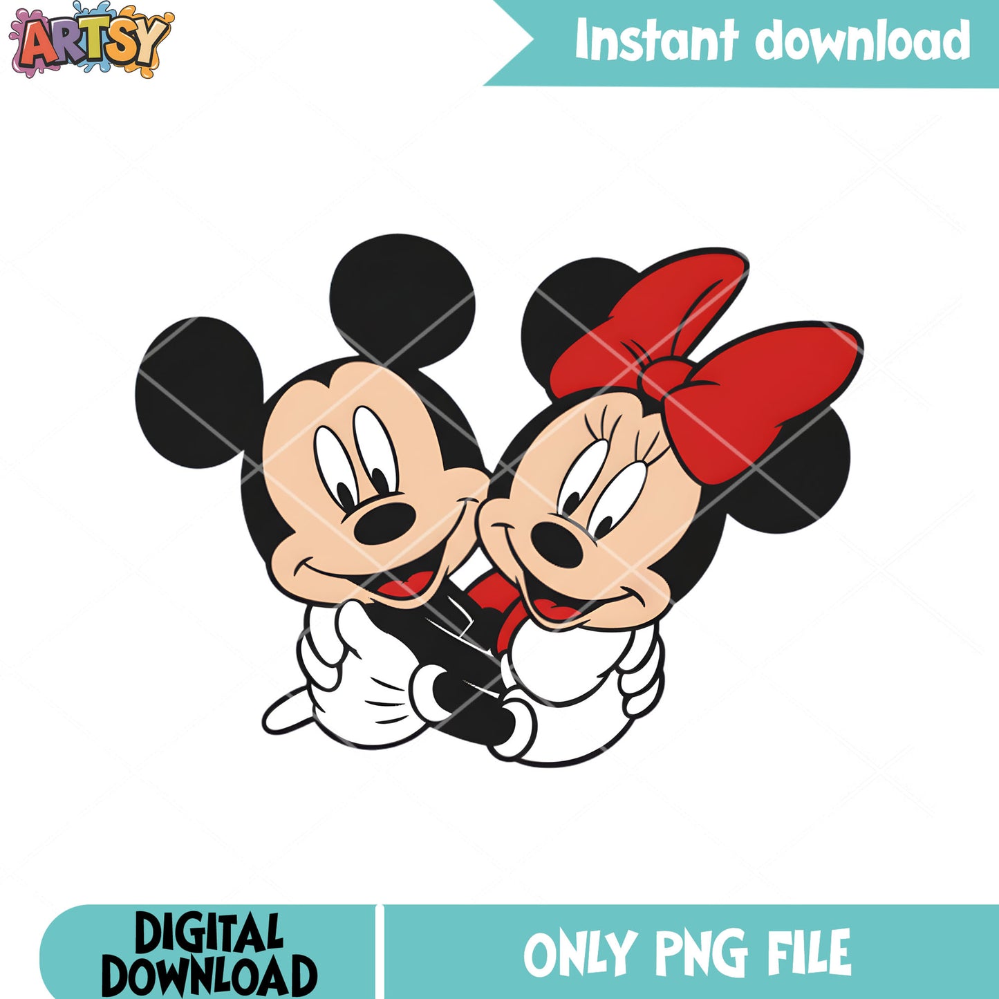 Valentine hug mickey and minnie png, disney valentine png, love vibes png