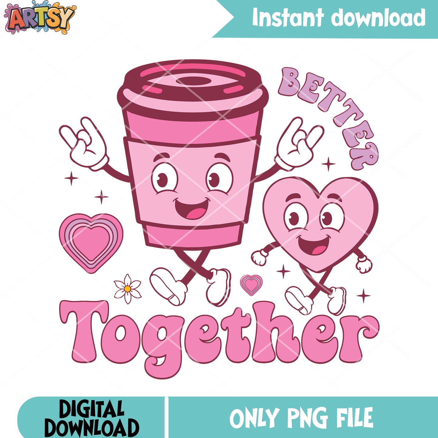 Valentine together heart png, valentine heart png, valentine vibes png