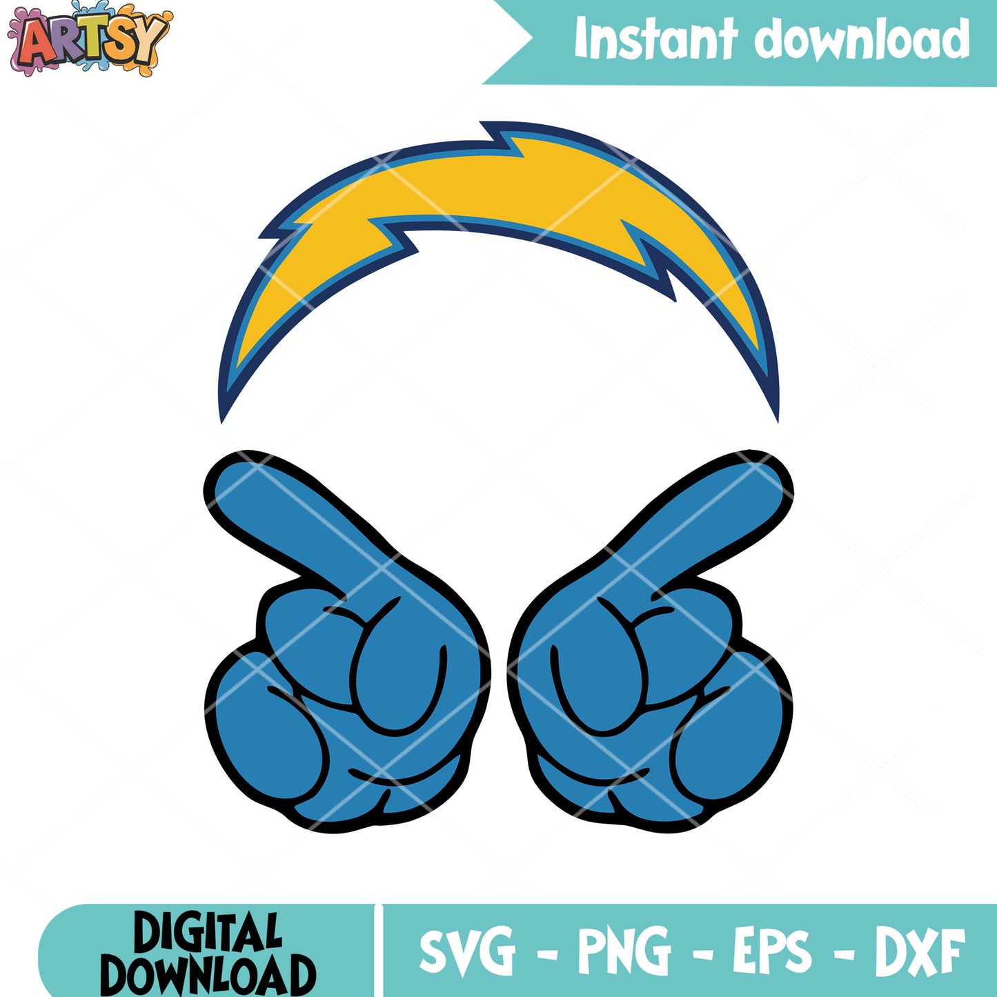 West afc football team poster svg, los angeles chargers svg, nfl svg