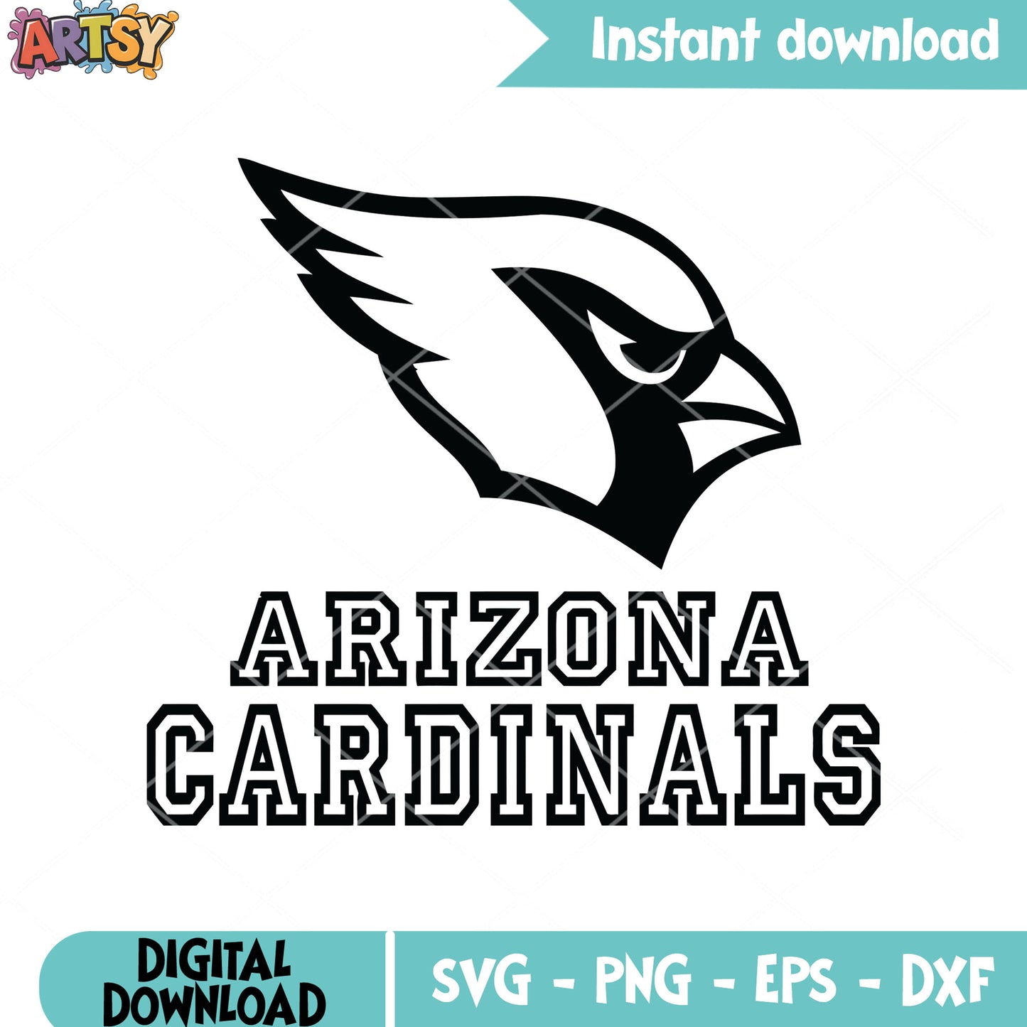 White cardinals arizona svg, nfc west svg, rugby sport svg