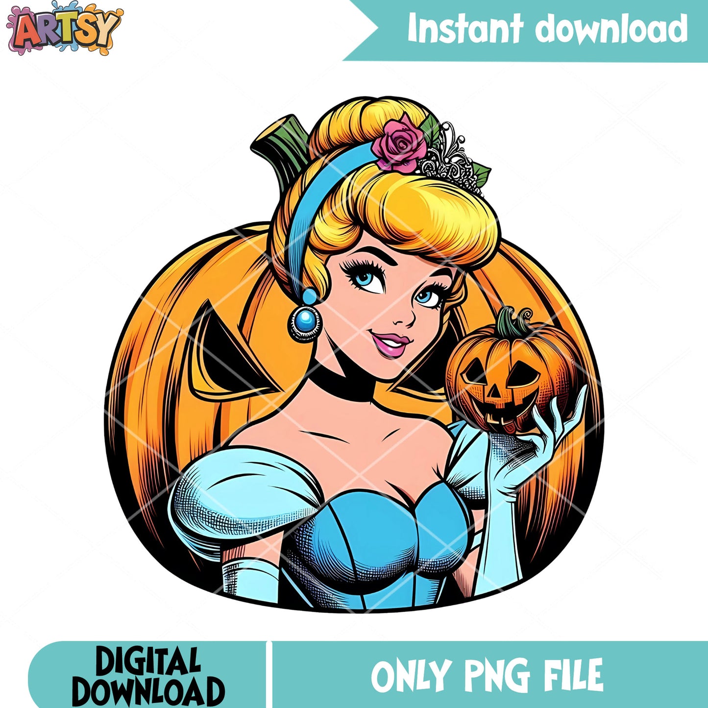Wicker pumpkin png, Cinderella princess png, disney halloween png