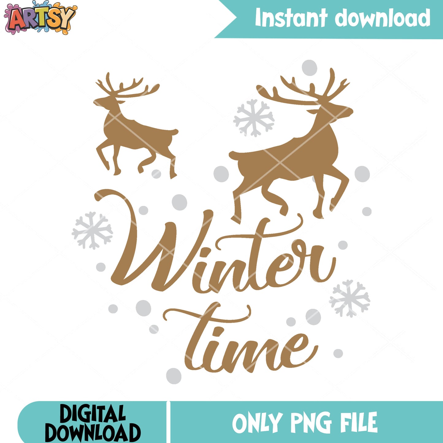 Winter time christmas png, christmas decor png, christmas moose png