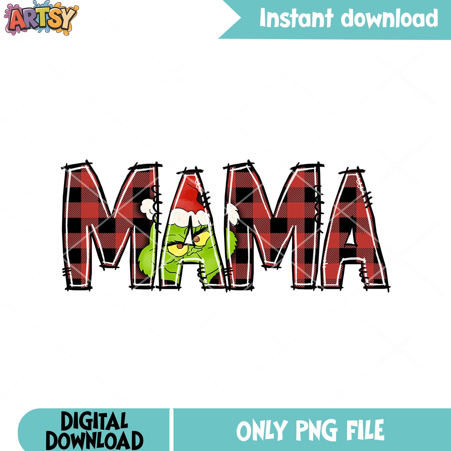 Wish my mom have a merry christmas png, xmas png, the grinch png
