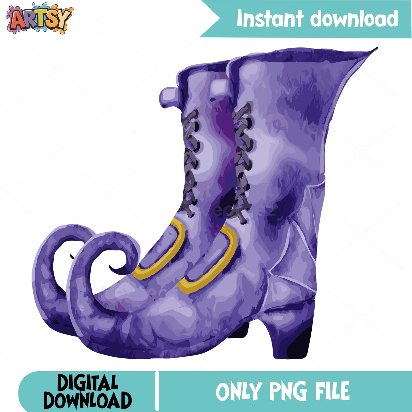 Witch Boots PNG Clipart, Halloween Witch Shoes PNG, Spooky PNG