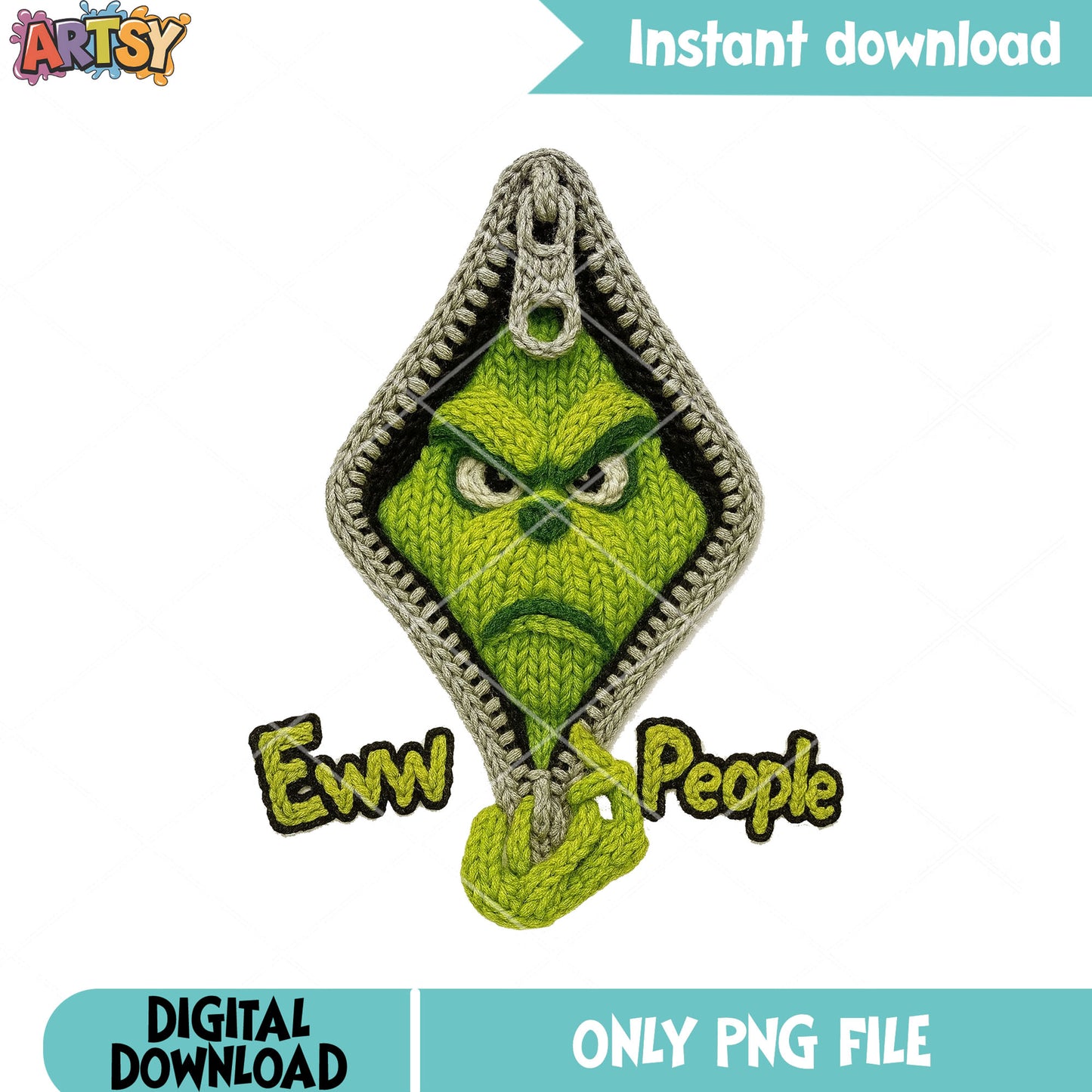 Xmas Grinch zip png, grinch png, how the grinch stole christmas png