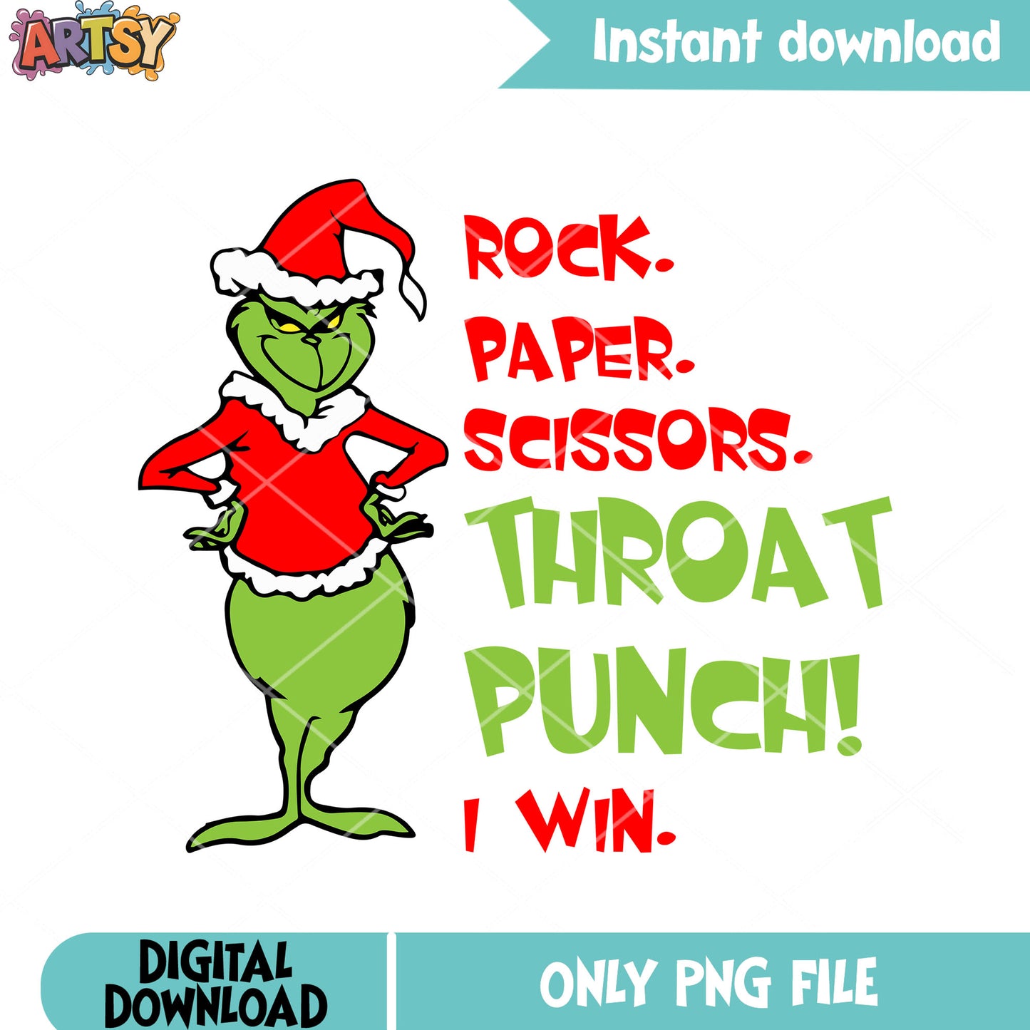 Xmas green monster grinch png, happy christmas png, grinchmas png
