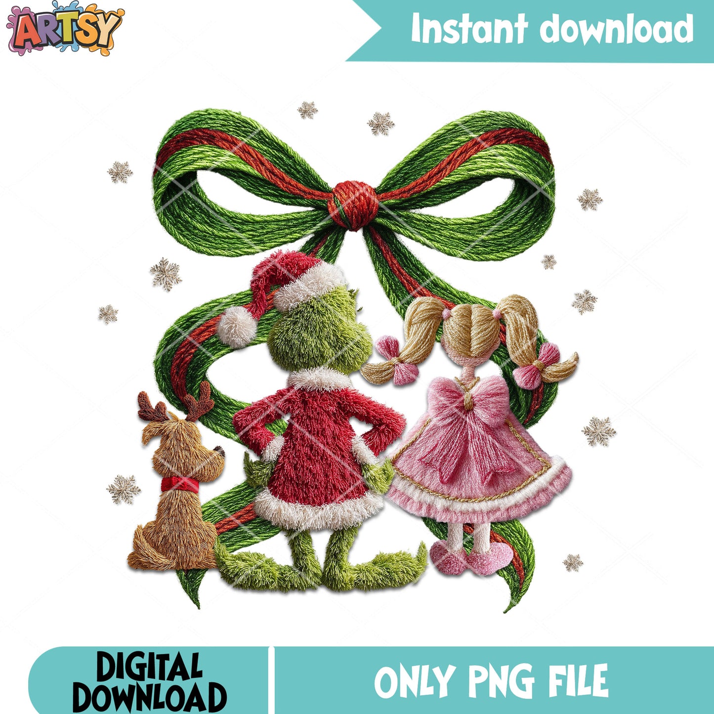 how grinch stole the christmas png, cindy lou png, the grinch png