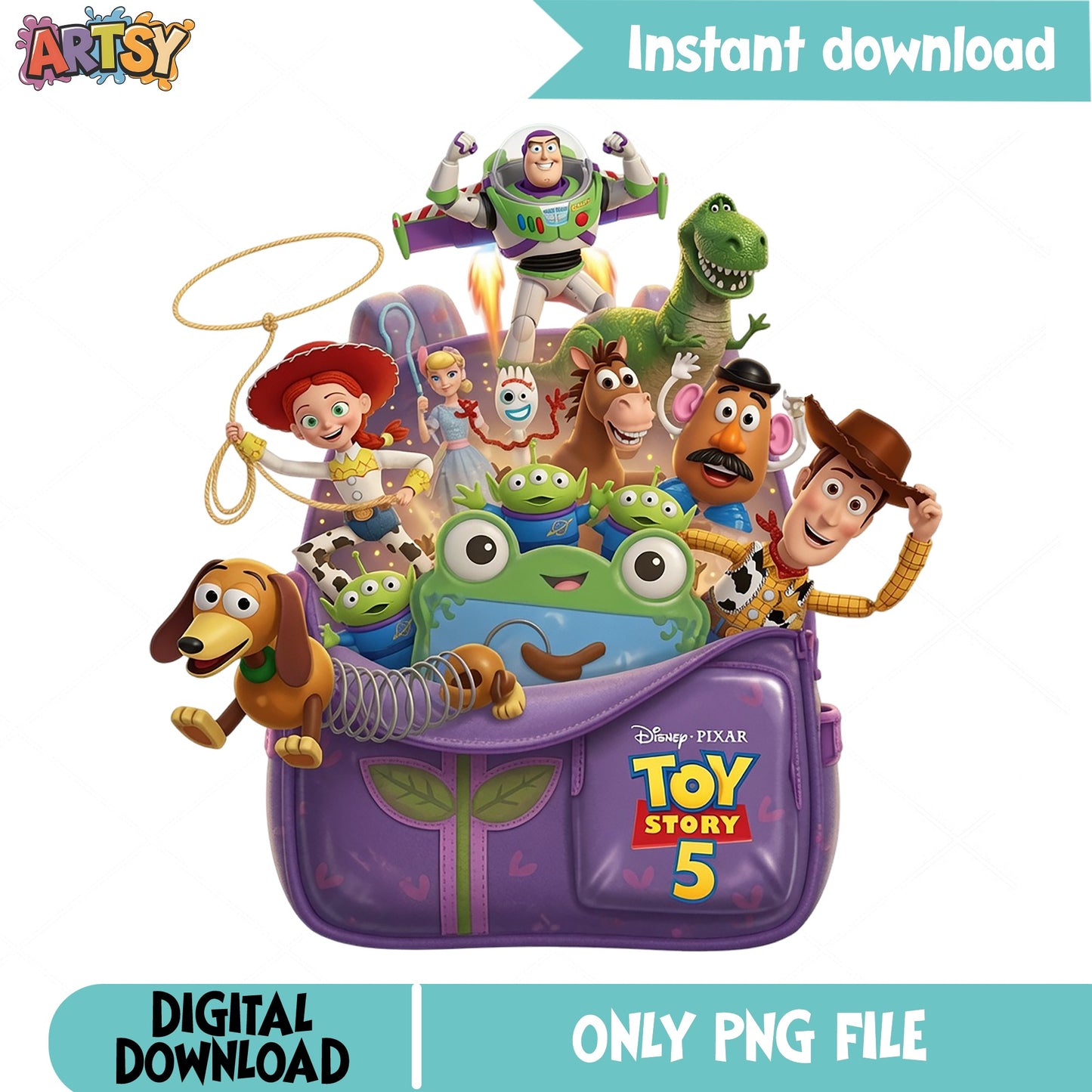 Toy Story 5 Characters PNG, Disney Pixar PNG, Woody Buzz PNG