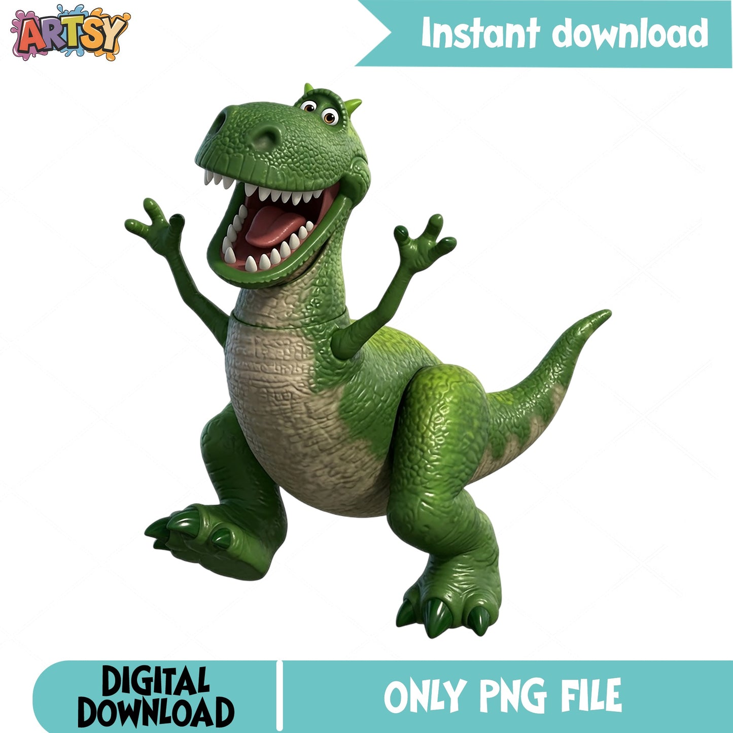 Rex Toy Story PNG, Disney Pixar Dinosaur PNG, Toy Story PNG