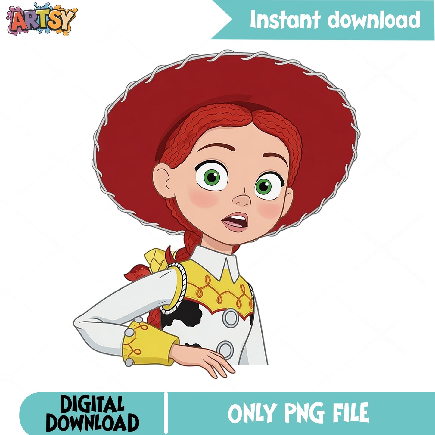 Jessie Toy Story PNG, Disney Cowgirl Clipart, Toy Story PNG