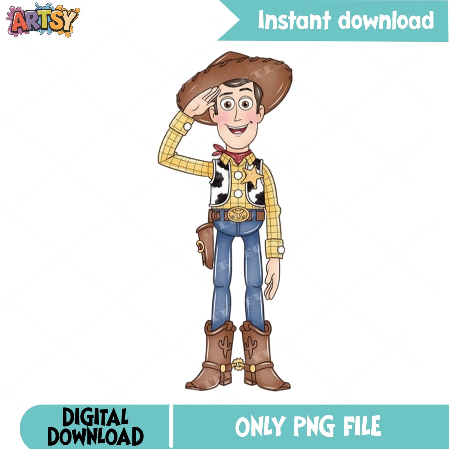 Woody Toy Story PNG, Disney Pixar Cowboy PNG, Toy Story PNG