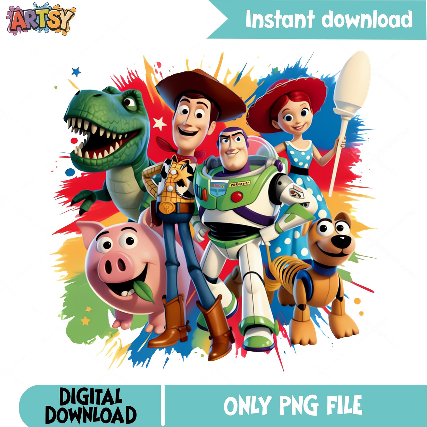 Toy Story Characters PNG, Woody Buzz Lightyear PNG, Disney PNG
