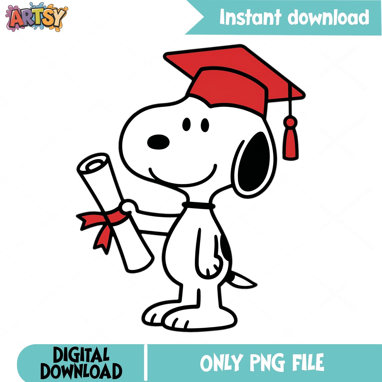 Snoopy Graduation PNG, Peanuts Graduate PNG, Class Of 2025 PNG