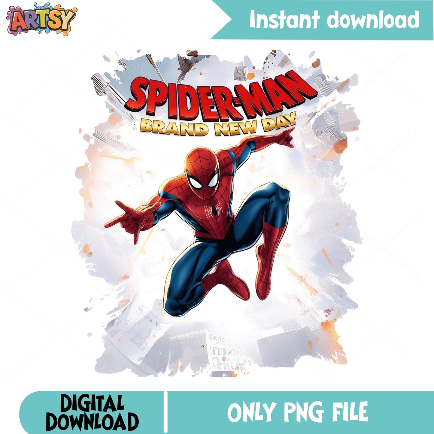 Spider-Man Brand New Day PNG, Marvel Superhero PNG, Spiderman PNG