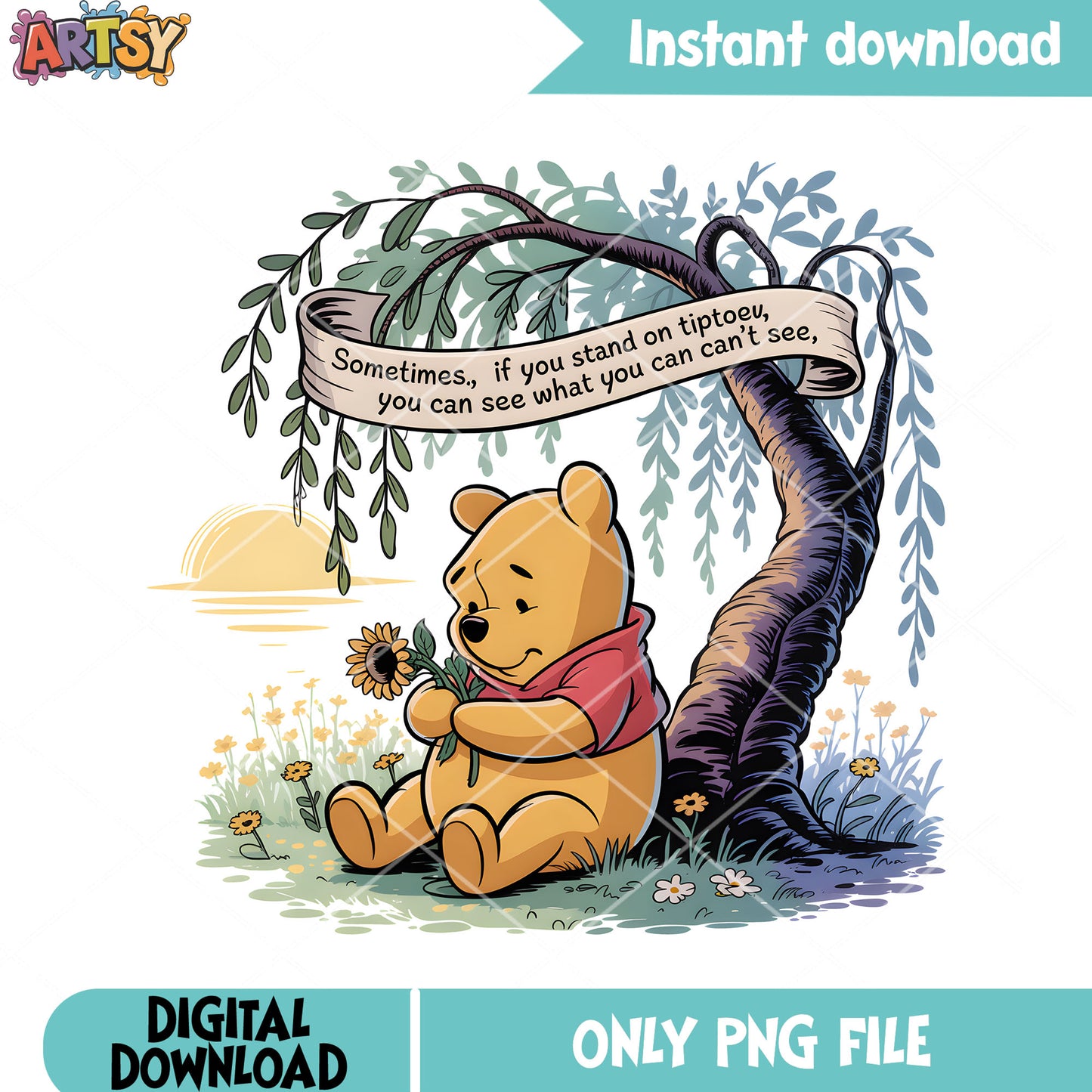 you cant see what you cant see pooh png, pooh bear png, disney png