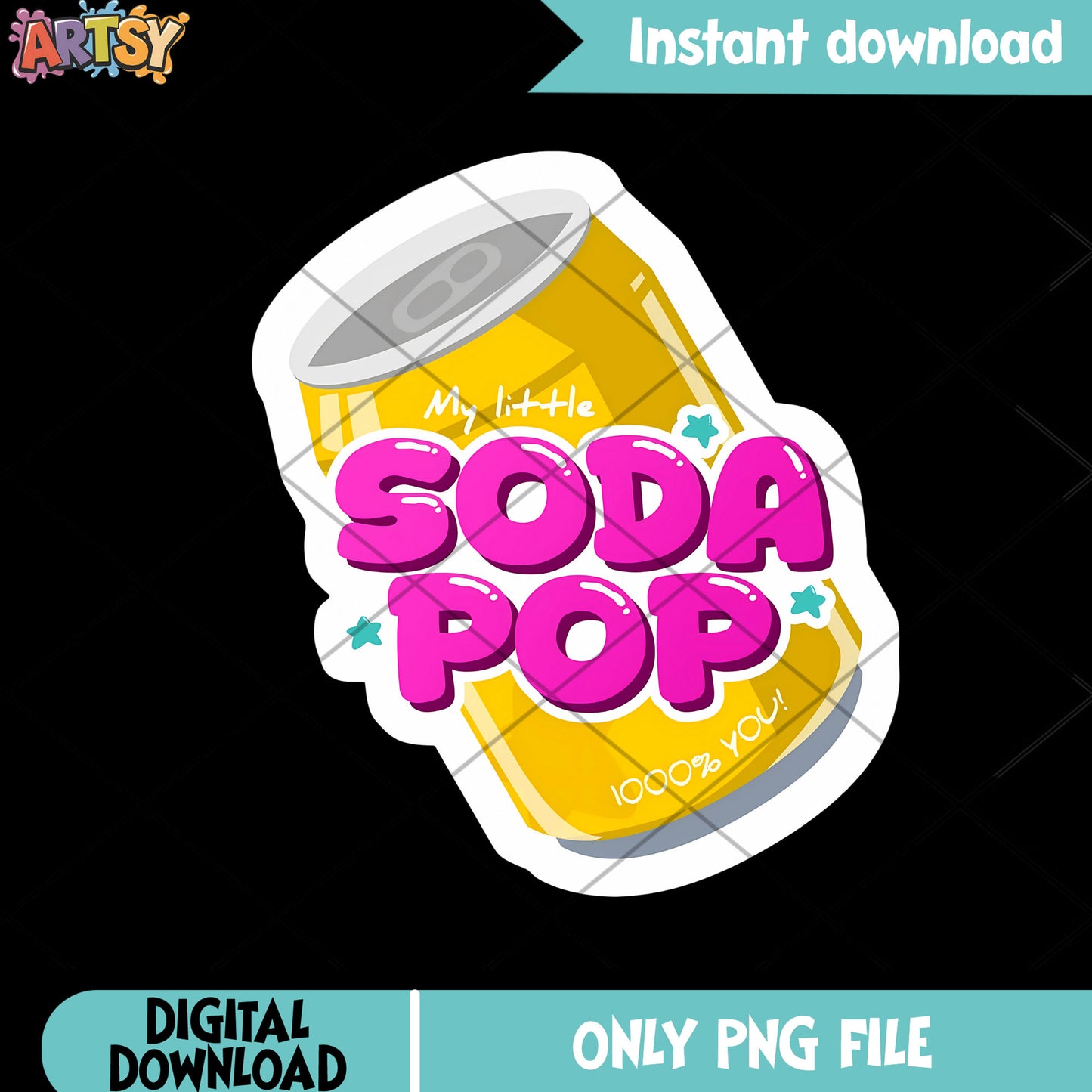 1000 percent you is soda png, kpop demon hunters png, soda pop png