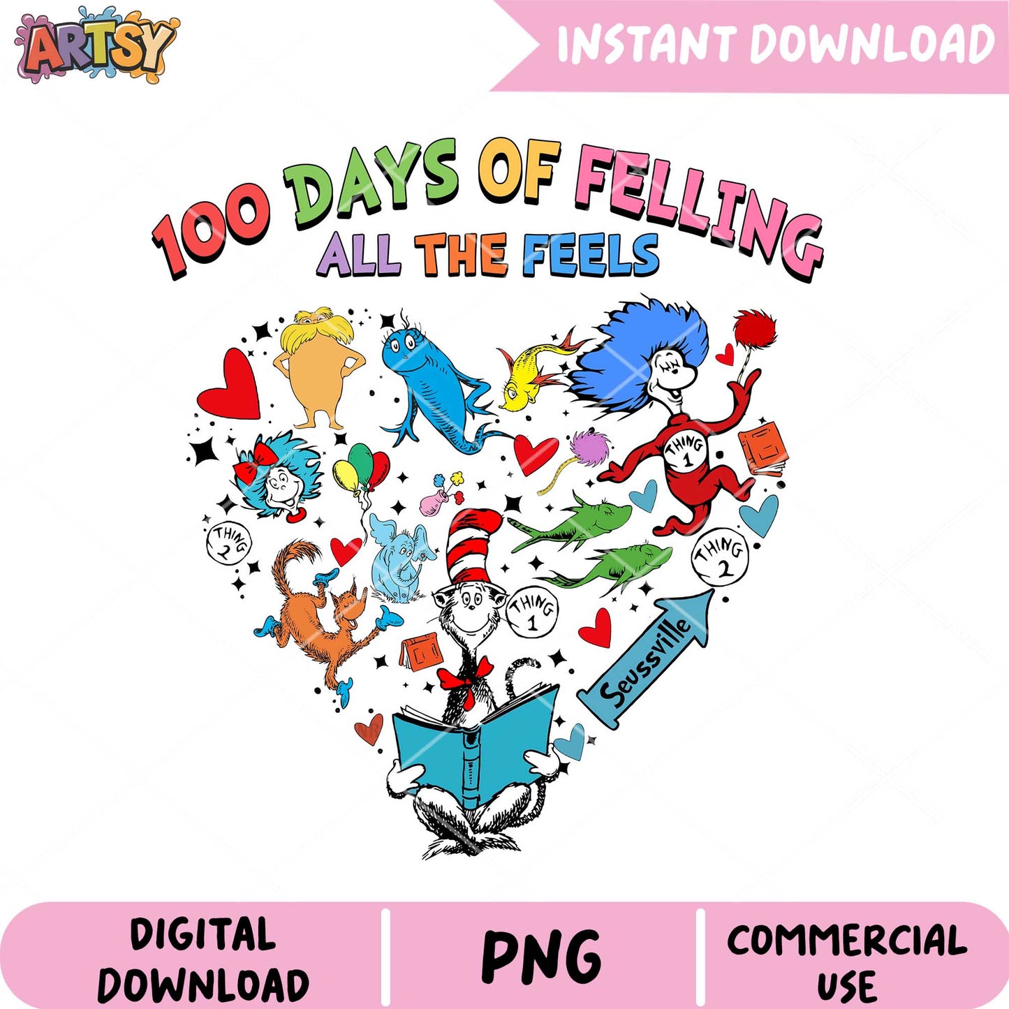 100 Days of Feeling Colorful PNG Download for All The Feels