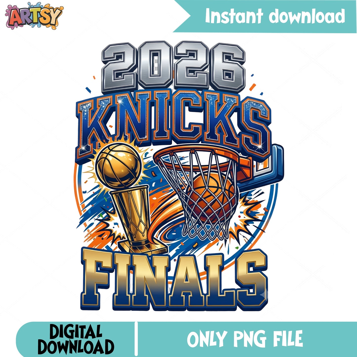 2026 Knicks Finals PNG, New York Basketball Champions PNG, NBA Finals PNG