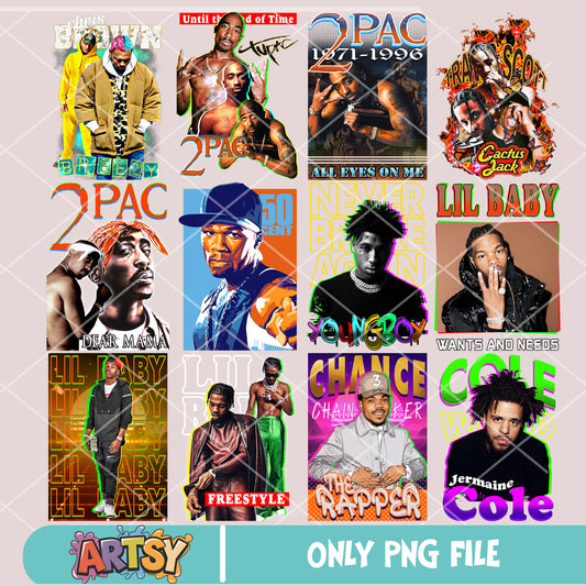 2pac and rapper png bundle, america rapper png, 2pac rapper png