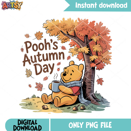 A autumn day of pooh png, winnie the pooh png, pooh movies png