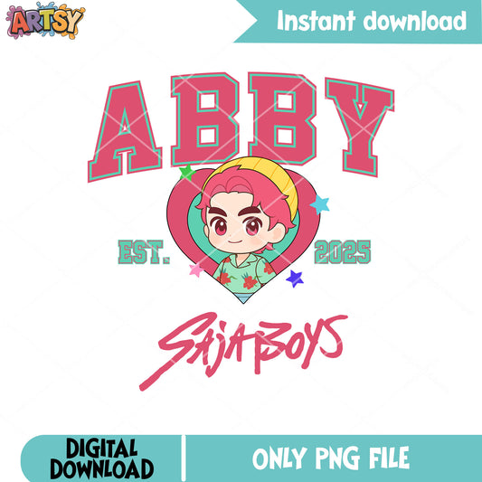 Abby chibi saja est png, saja boys band png, kpop demon hunters png