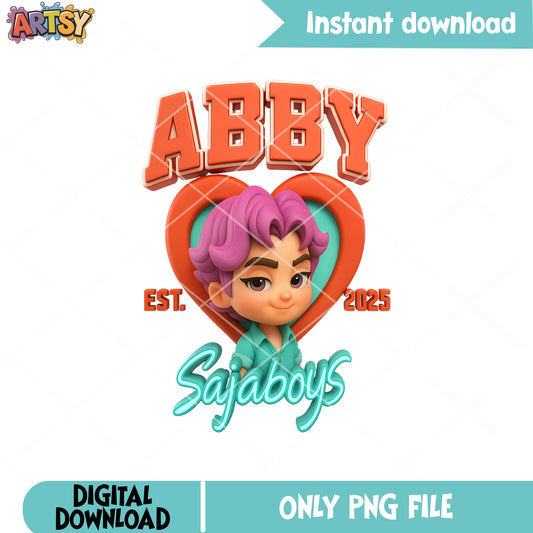 Abby saja est 2025 png, abby saja png, kpop demon hunters png