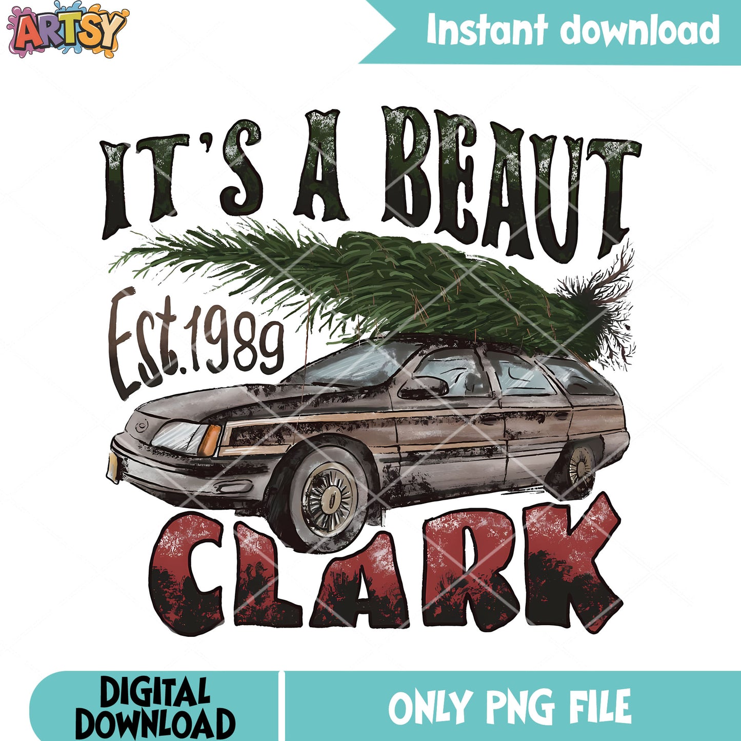 A beaty clark 1989 png, christmas vacation streaming png, car png