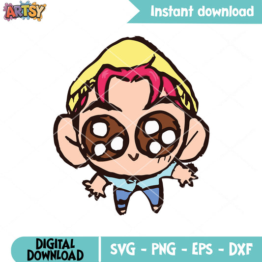 Adorable abby saja boys svg, kpop abby saja svg, saja boys svg