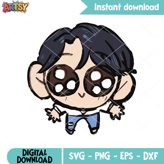 Adorable jinu saja svg, kpop jinu saja svg, saja boys svg