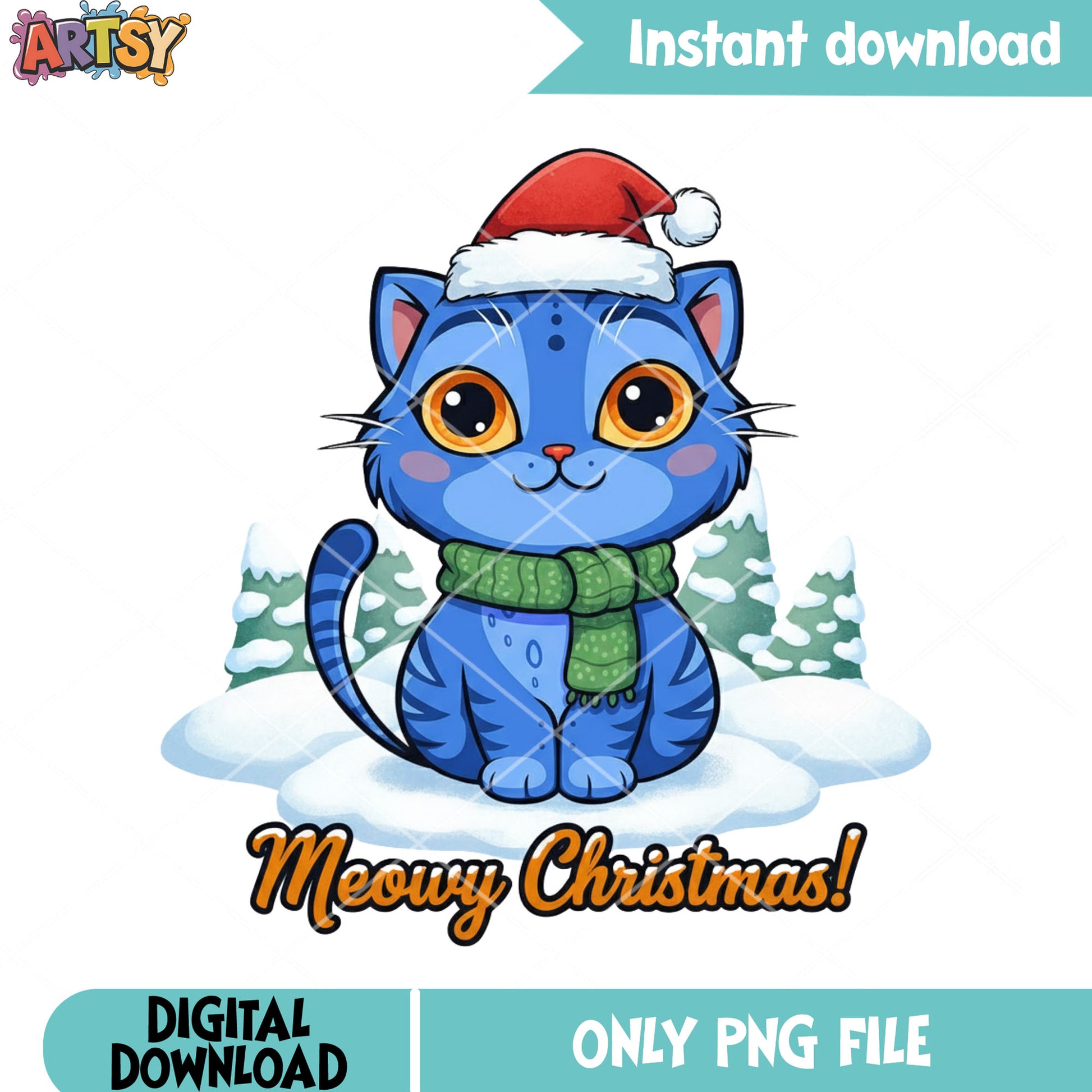 Adorable little cat christmas png, kpop demon hunters png, noel png